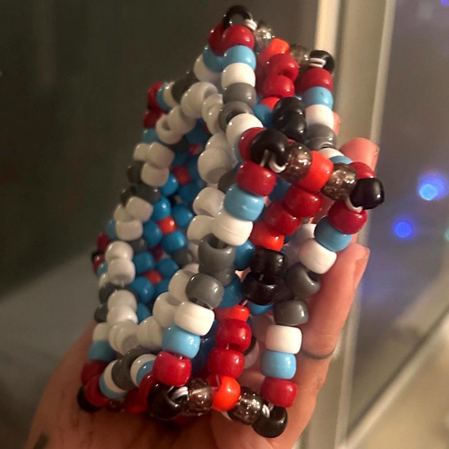 Star-Shaped Kandi Bracelet/Cuff (Customization Available)