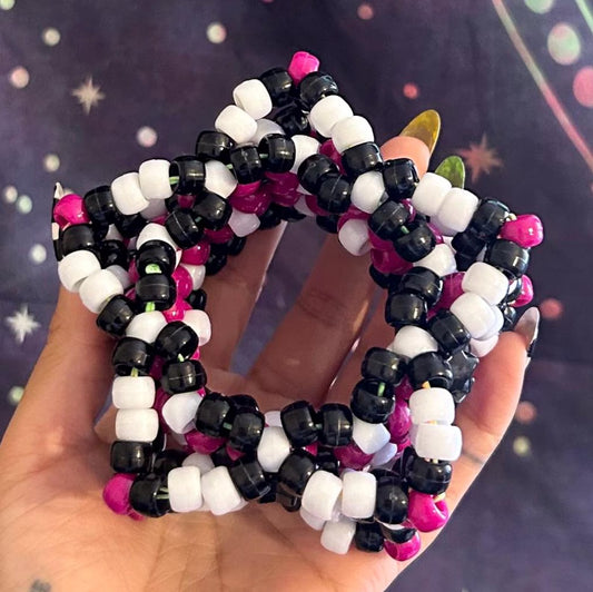 Star-Shaped Kandi Bracelet/Cuff (Customization Available)