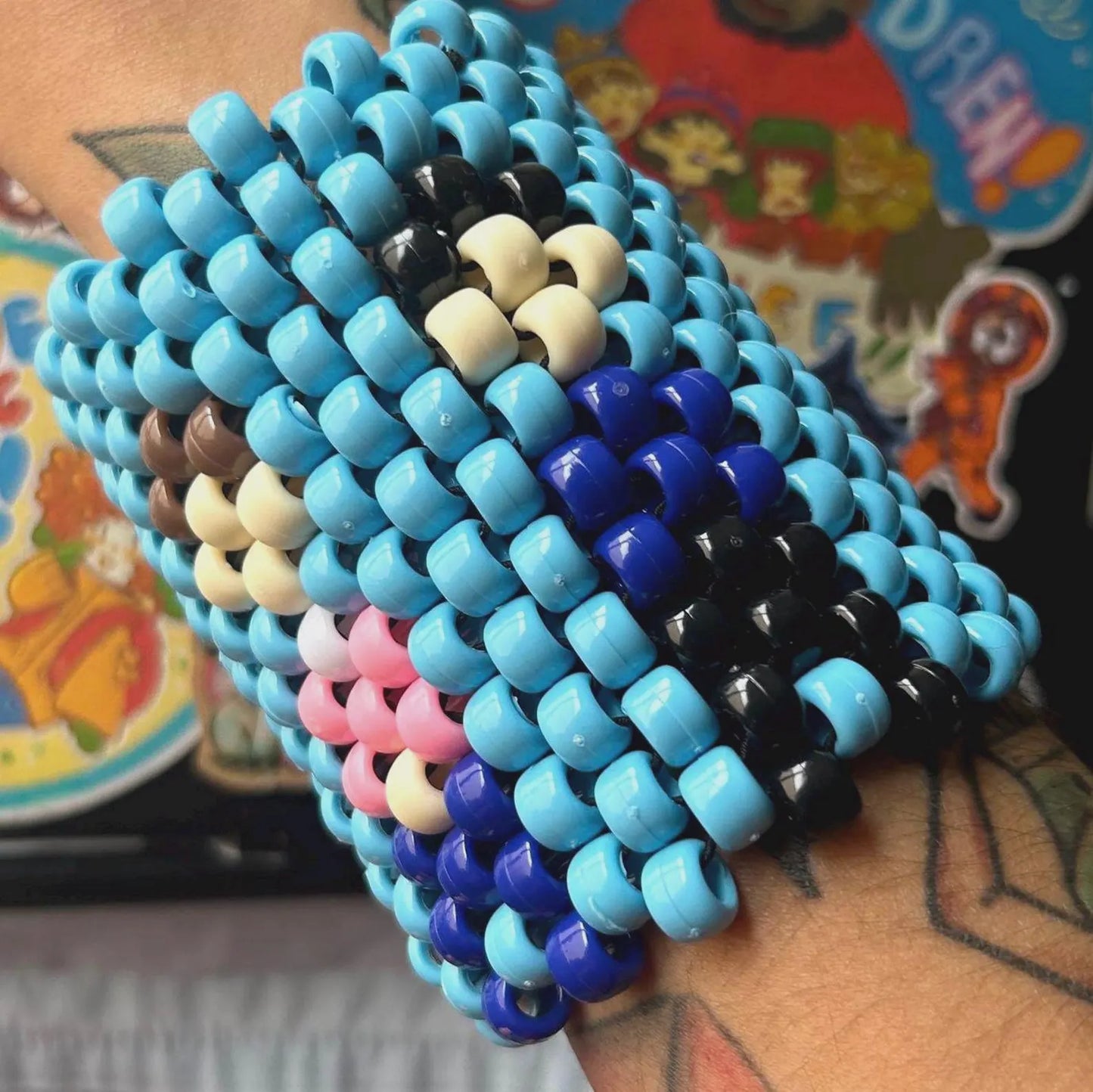 Weezer Blue Album Kandi Cuff
